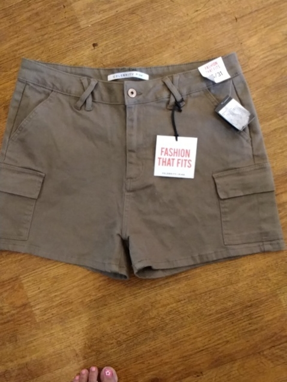 Celebrity Pink Olive Utility Women’s Shorts